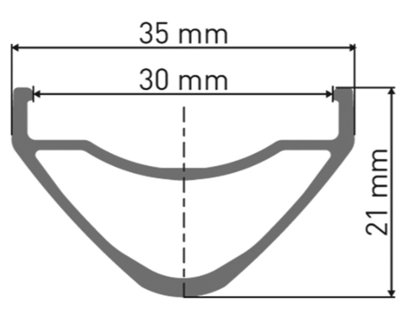 DT Swiss XR 1700 Carbon Front Wheel 35mm x 29 Inch Rim in Black-1
